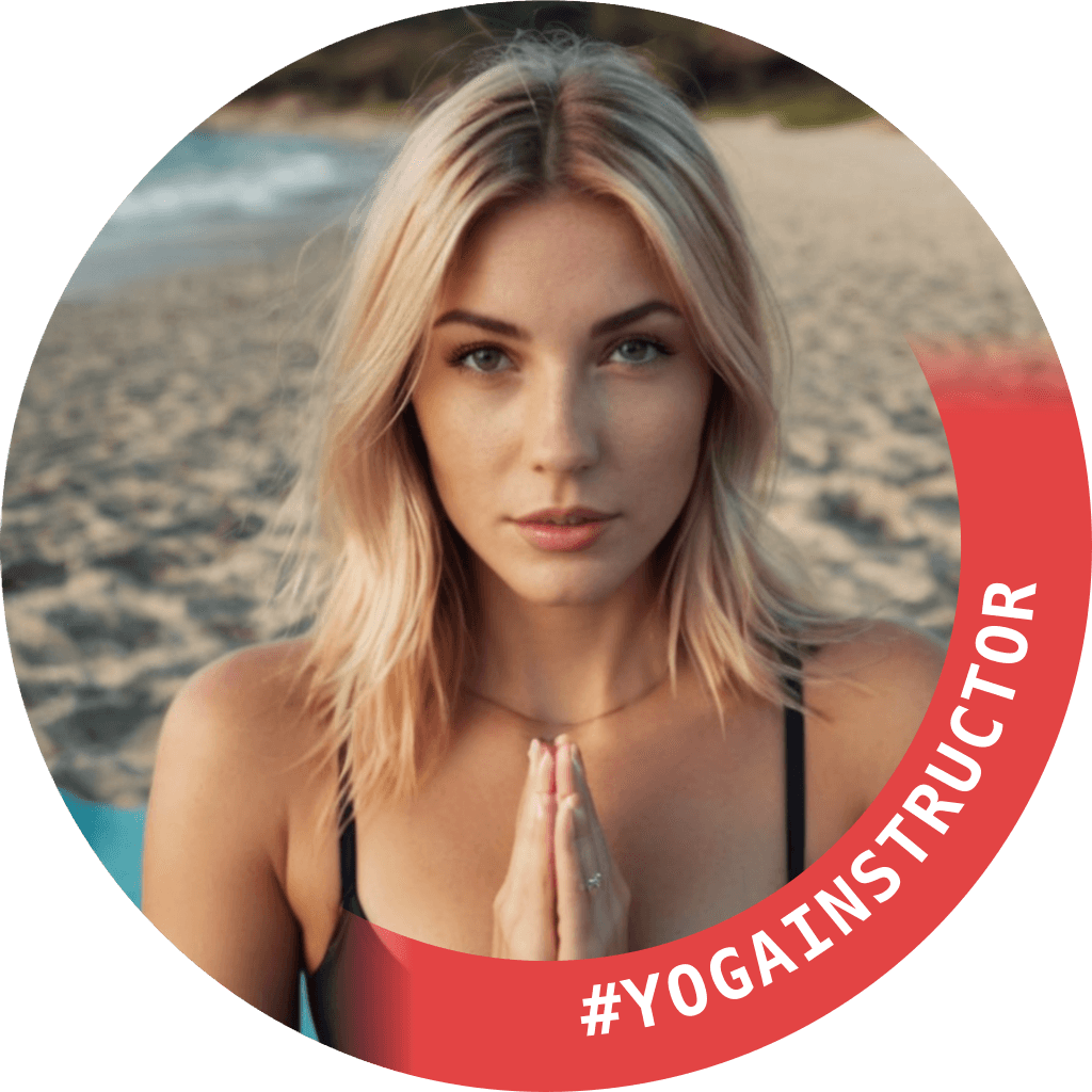 Yoga instructor banner example